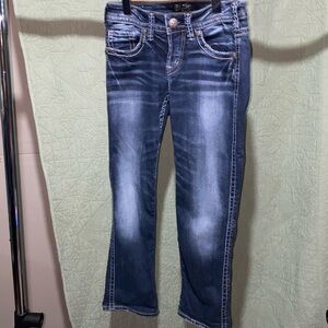 SILVER JEANS CO. Dark Blue Denim,Gently Used (Size W25) ~6463-D0001